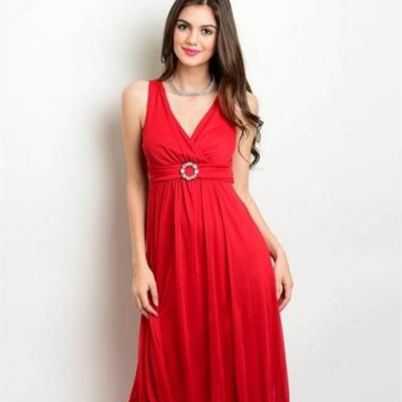 ENFOCUS PETITE Dresses & Skirts - ENFOCUS PETITE DRESS RED SIZE 14 P SLEEVELESS